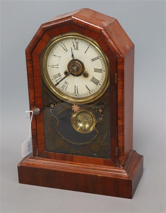 An American mantel clock height 36cm